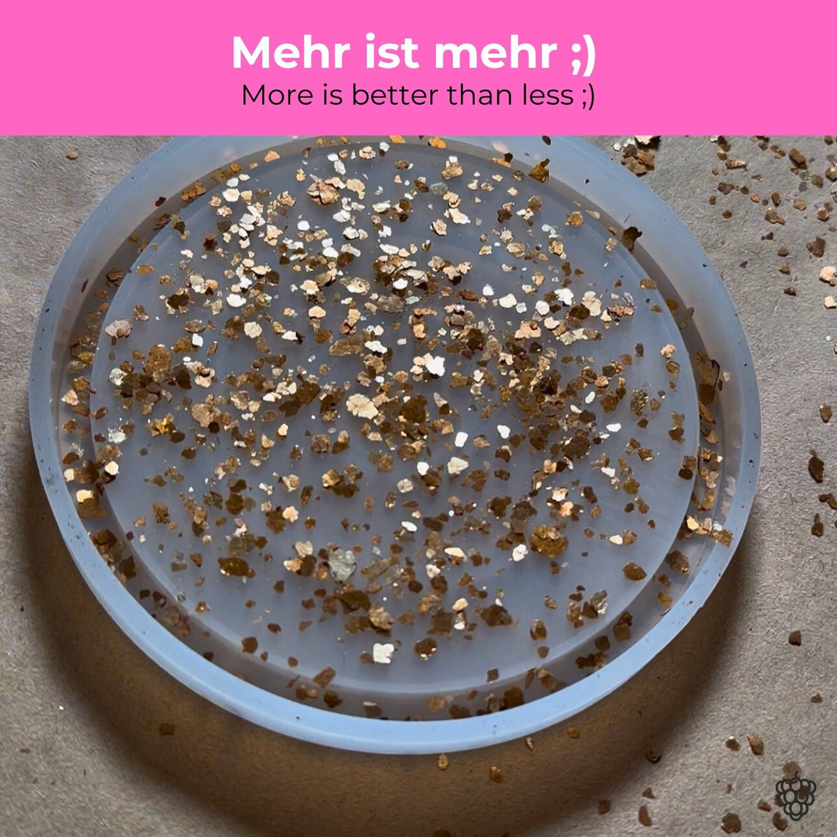 GOLD FLAKES for JESIN - 50 g - COLORBERRY &amp; JESIN