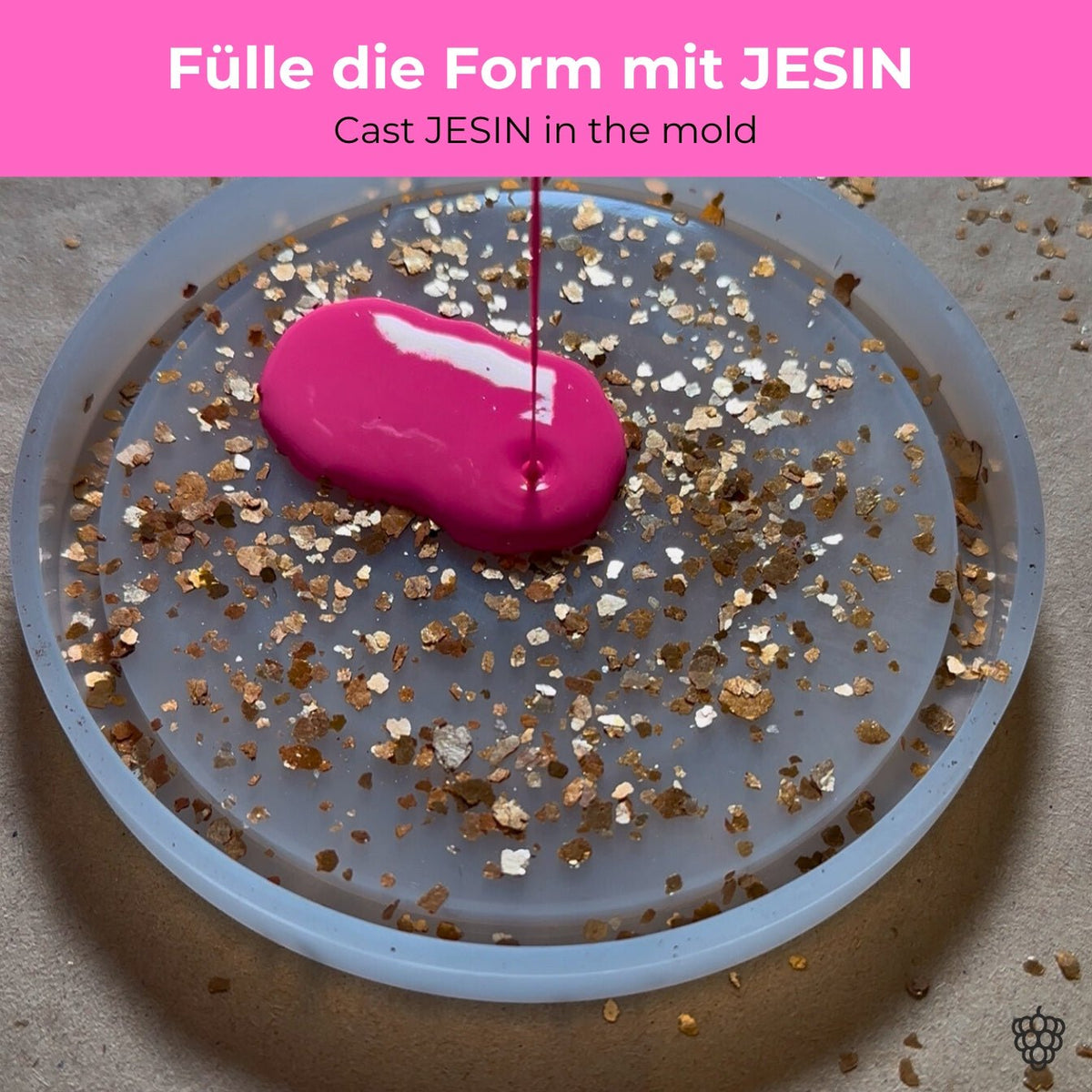 GOLD FLAKES for JESIN - 50 g - COLORBERRY &amp; JESIN