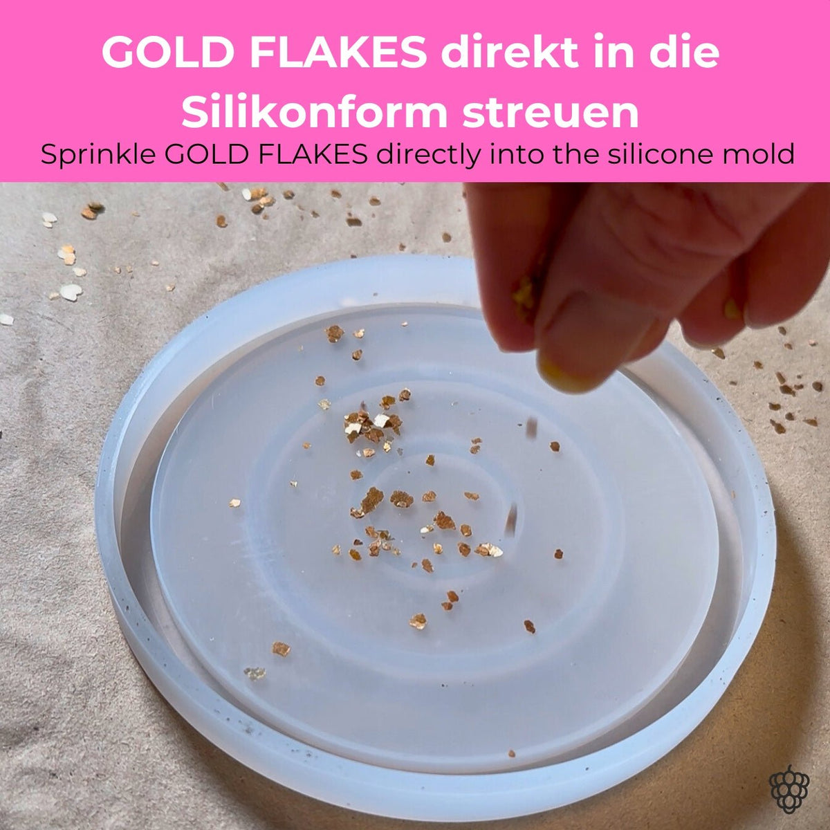 GOLD FLAKES for JESIN - 50 g - COLORBERRY &amp; JESIN
