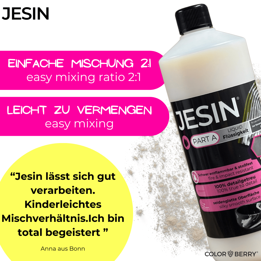 JESIN® Gießpulver – einzigartig, bruchsicher, Made in Germany - COLORBERRY &amp; JESIN