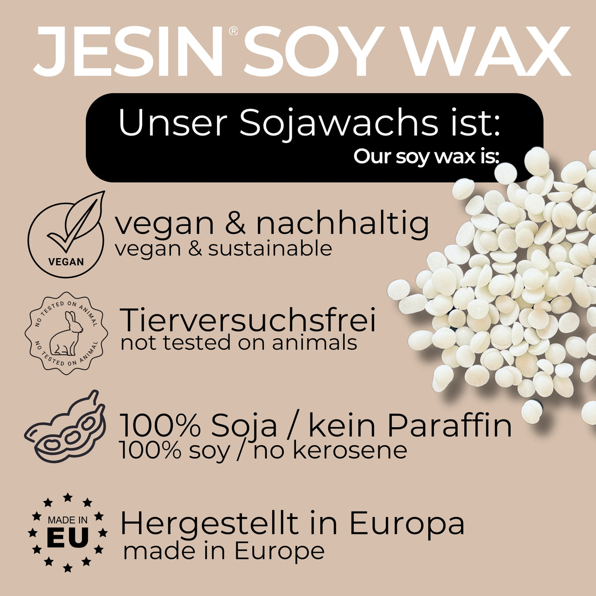 *re - fill* 250 gr JESIN SOY WAX - COLORBERRY &amp; JESIN