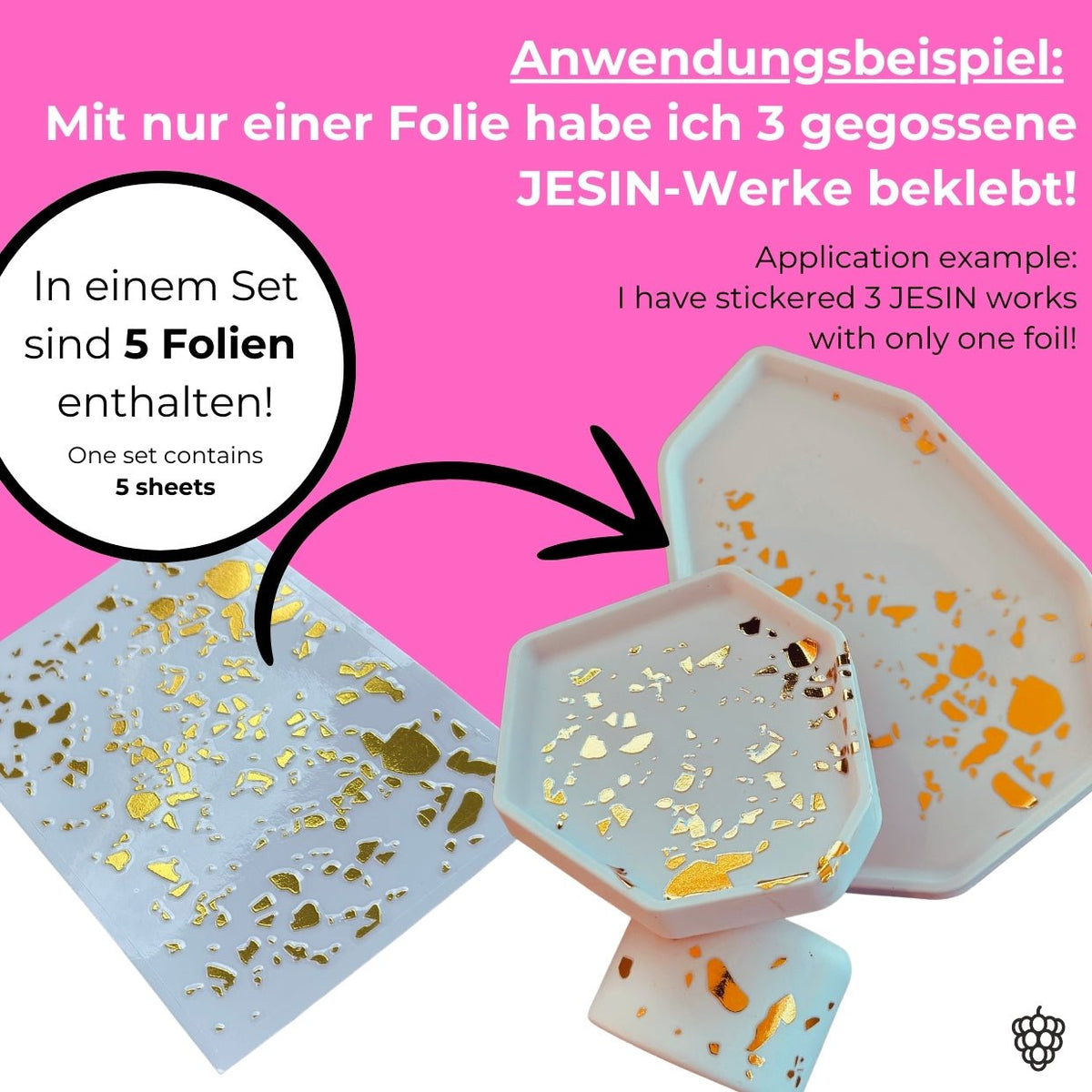 Terrazzo - Sticker - 5 Stück - COLORBERRY &amp; JESIN