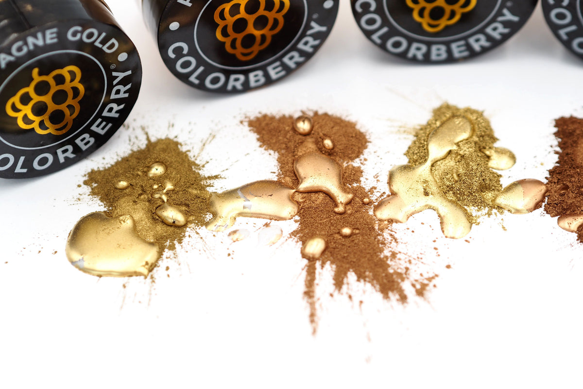 BRONZE BOX - 6 x 25gr metallic floating powder - COLORBERRY &amp; JESIN
