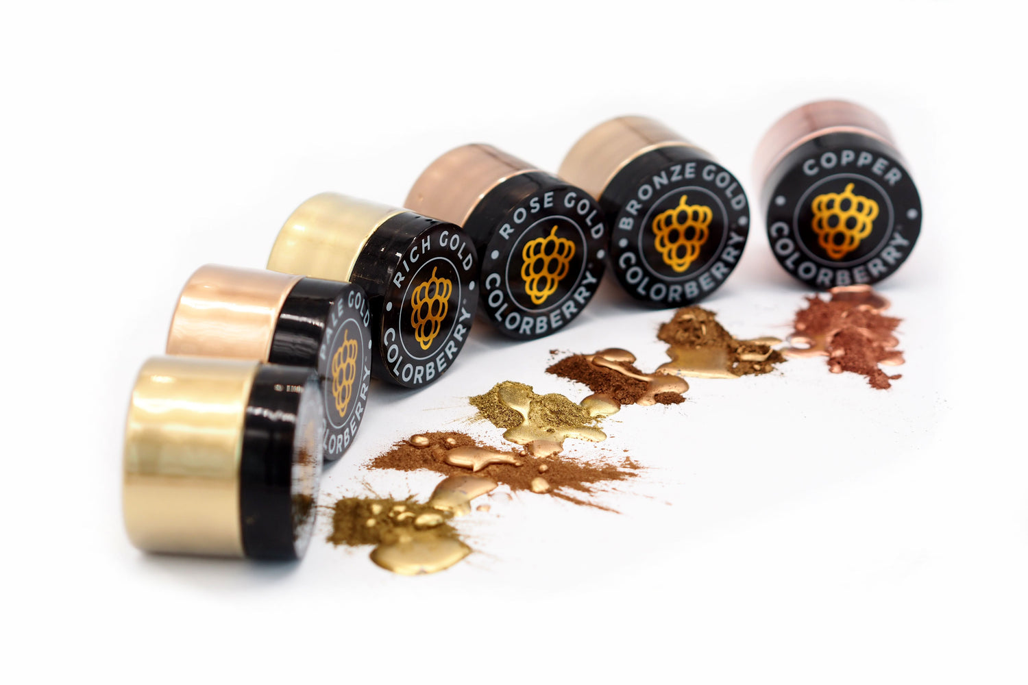 BRONZE BOX -  6 x 25gr metallic floating powder