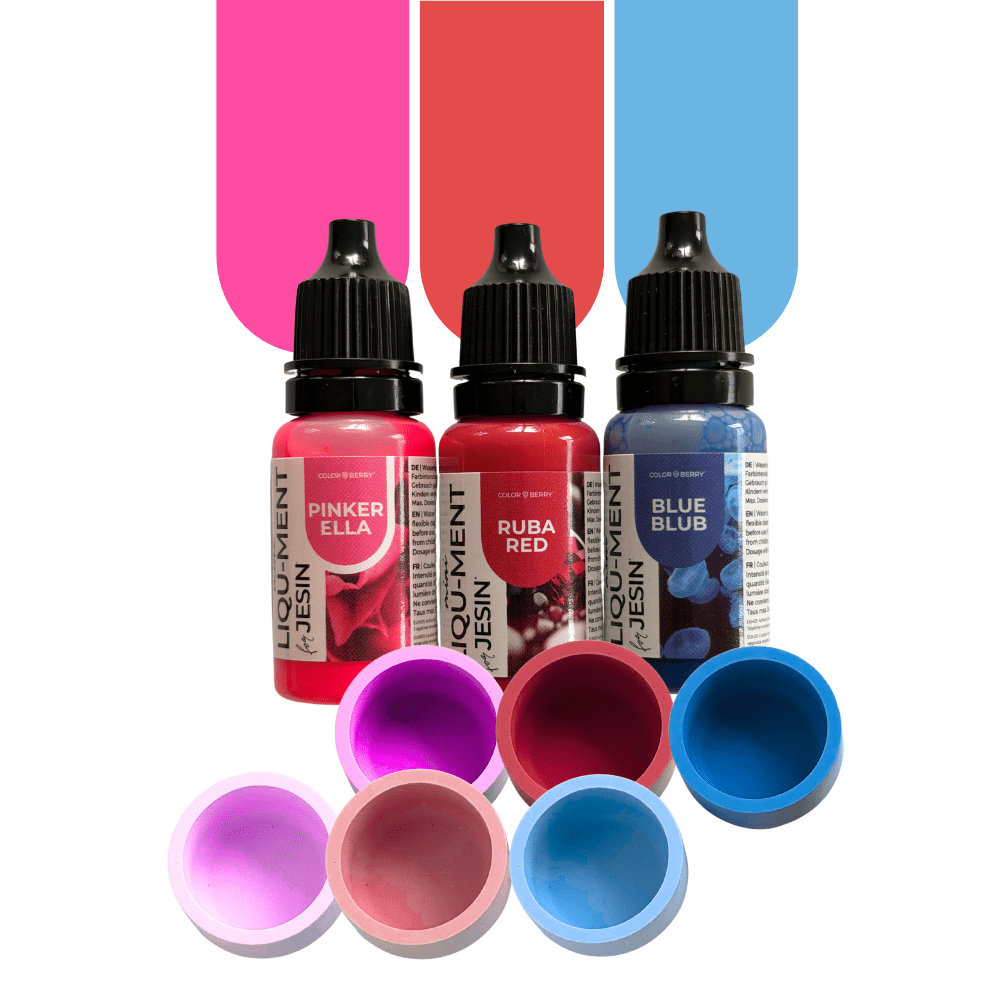 Farbset "CANDY SUMMER" - 3 x 10 ml LIQU-MENTs - COLORBERRY &amp; JESIN