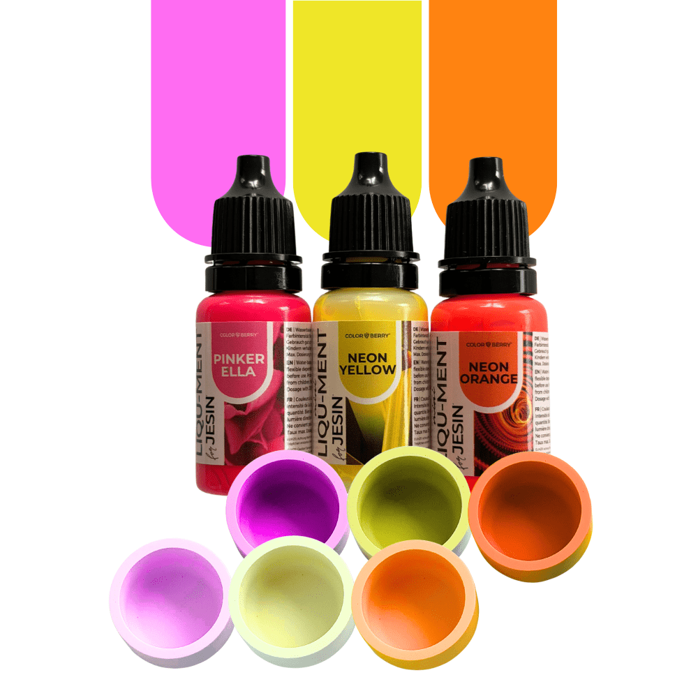 Farbset "NEON ENERGY" - 3 x 10 ml LIQU-MENTs - COLORBERRY &amp; JESIN
