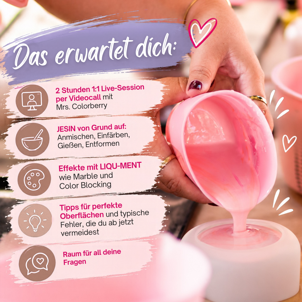 Private Masterclass mit Mrs. Colorberry – 1:1 online inkl. StarterSet