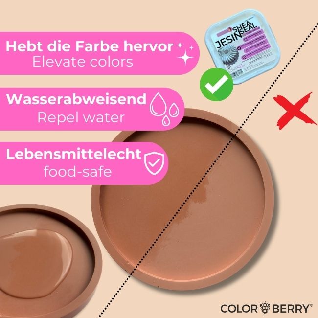 JESIN SHEASEAL - lebensmittelechte Versiegelung für Gießpulver &amp; JESIN (100g) - COLORBERRY &amp; JESIN