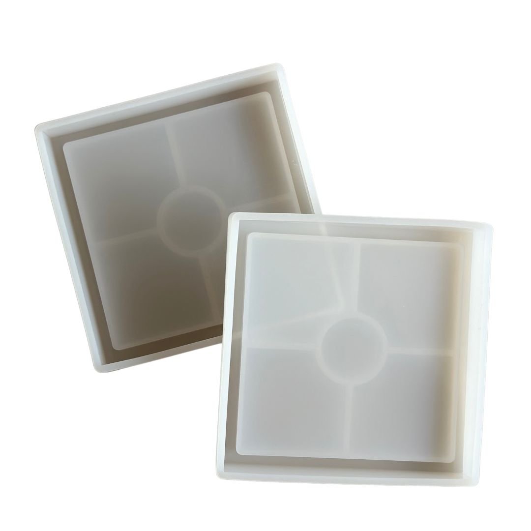 SQUARE COASTERS silicone molds - set of 2 - COLORBERRY &amp; JESIN