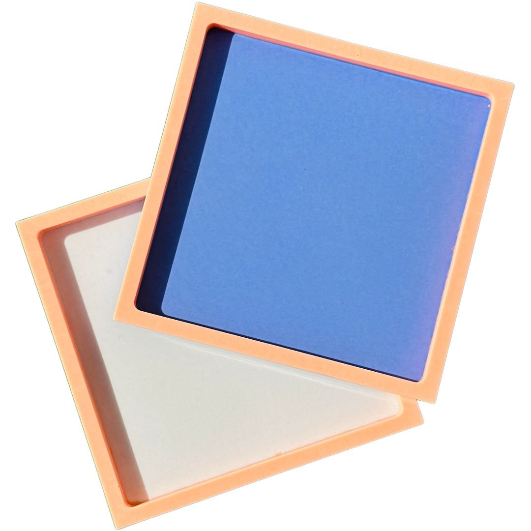 SQUARE COASTERS silicone molds - set of 2 - COLORBERRY &amp; JESIN
