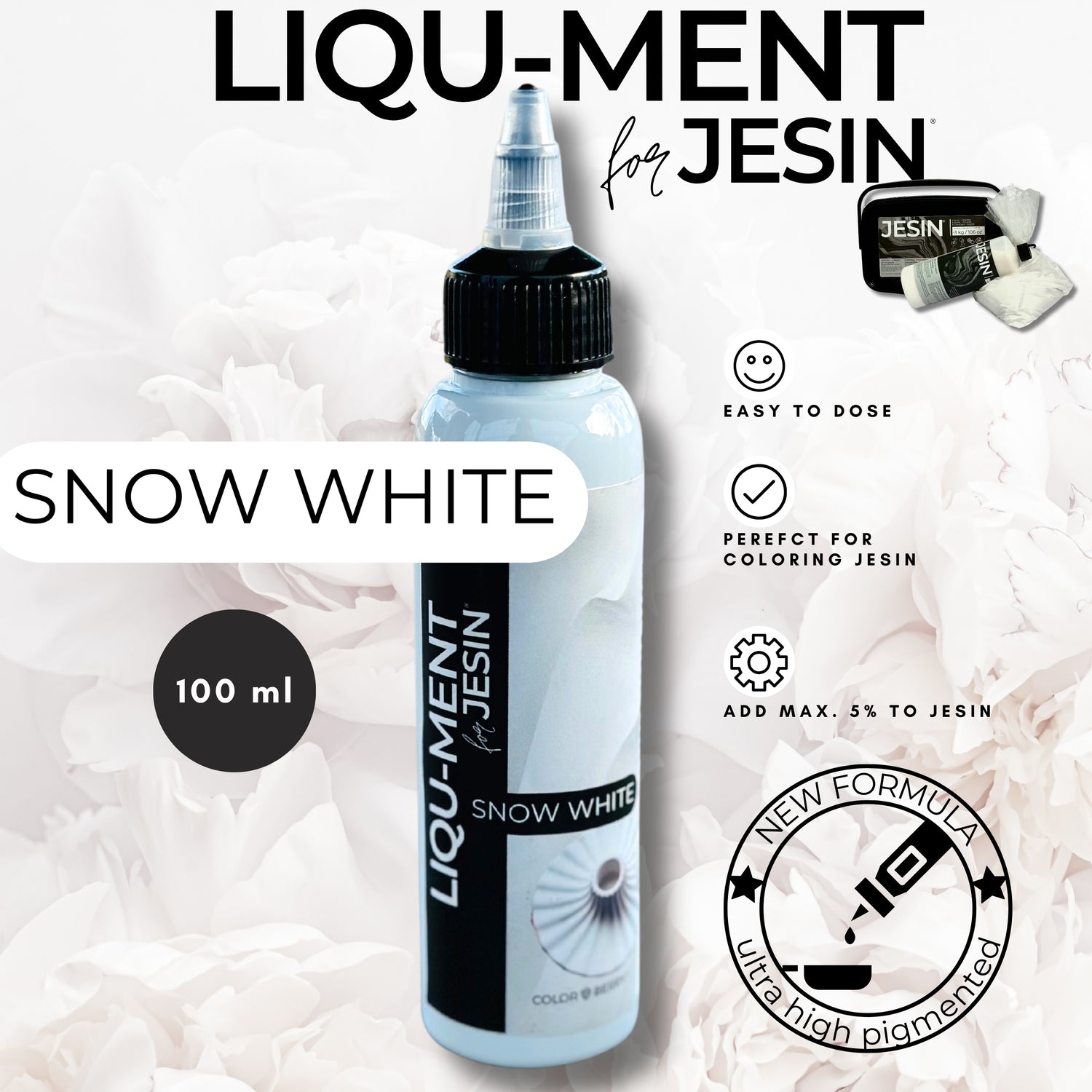 LIQU-MENT für JESIN - SCHNEE WEISS - 100 ml