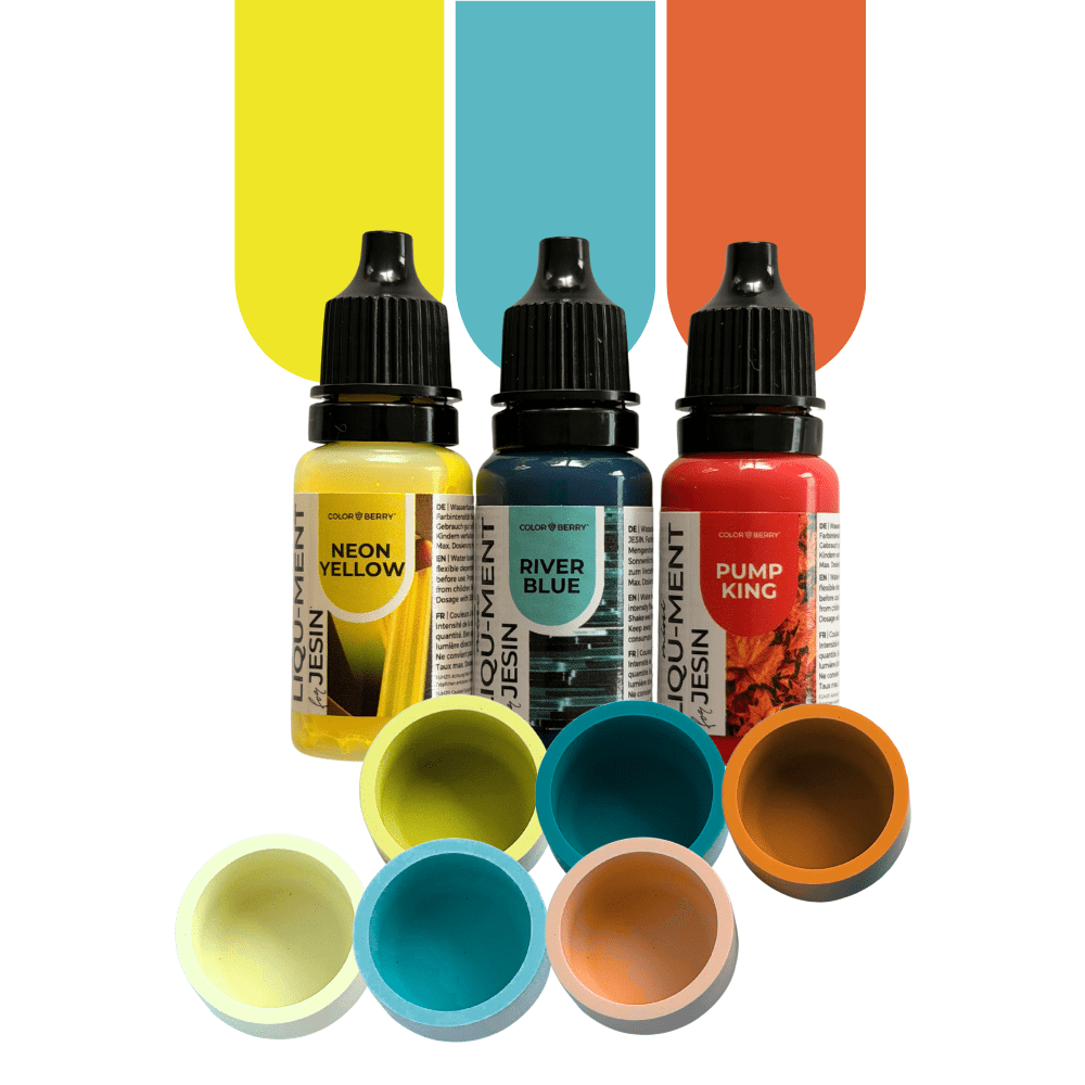 Farbset "RETRO SUNSET" - 3 x 10 ml LIQU-MENTs - COLORBERRY &amp; JESIN